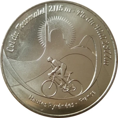 Monnaie de Paris Tourist Token - Col du Tourmalet 2115m - Pic du Midi 2877m front