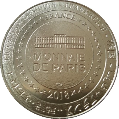 Monnaie de Paris Tourist Token - Col du Tourmalet 2115m - Pic du Midi 2877m back