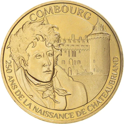 Monnaie de Paris Tourist Token - Combourg 250 ans de la naissance de Chateaubriand front
