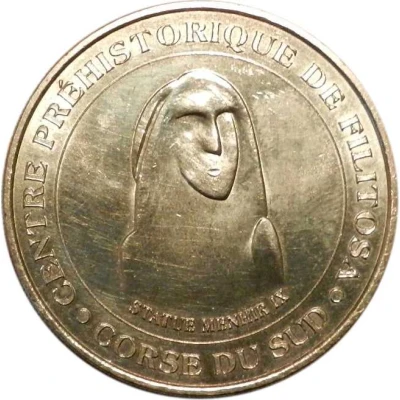 Monnaie de Paris Tourist Token - Corse-du-Sud Centre préhistorique de Filitosa - Statue Menhir IX front