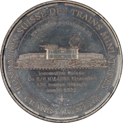 Monnaie de Paris Tourist Token - Crans-Montana Fondation Suisse des Trains Miniatures ND front