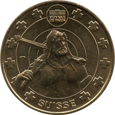 Monnaie de Paris Tourist Token - Crans-Montana Fondation Suisse des Trains Miniatures ND back