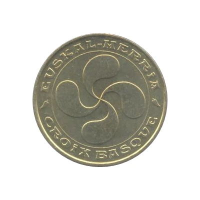 Monnaie de Paris Tourist Token - Croix Basque Euskal-Herria front