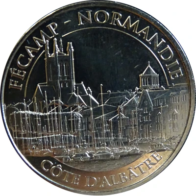 Monnaie de Paris Tourist Token - Côte d'Albâtre Fécamp Normandie - Le port de plaisance front