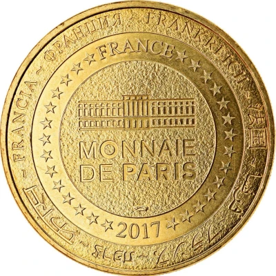 Monnaie de Paris Tourist Token - Dinan Cité médiévale - La Tour de l'horloge et la maison à pan de bois back