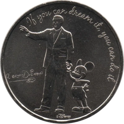 Monnaie de Paris Tourist Token - Disney If you can dream it, you can do it ND front