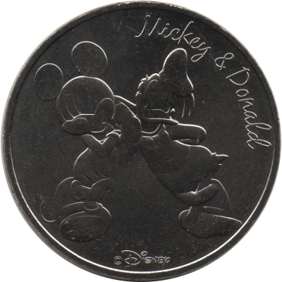 Monnaie de Paris Tourist Token - Disney Mickey and Donald ND front