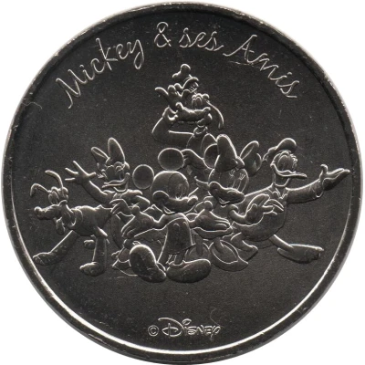 Monnaie de Paris Tourist Token - Disney Mickey and ses Amis ND front