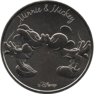 Monnaie de Paris Tourist Token - Disney Minnie and Mickey ND front