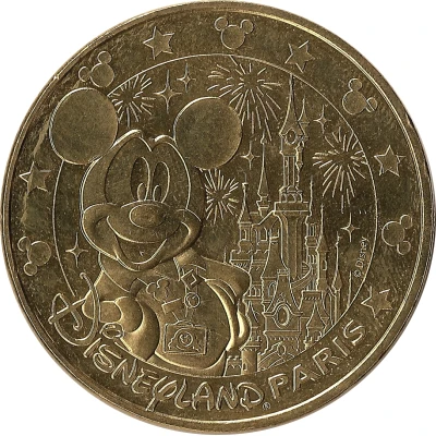 Monnaie de Paris Tourist Token - Disneyland Paris Mickey et le château de la Belle au bois dormant front