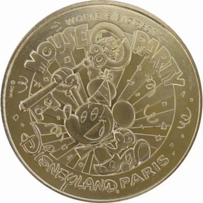 Monnaie de Paris Tourist Token - Disneyland Paris Mouse Party front