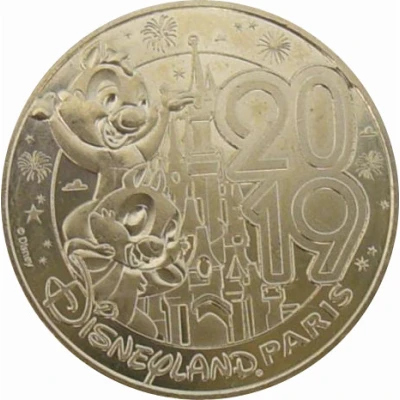 Monnaie de Paris Tourist Token - Disneyland Paris Tic et Tac front