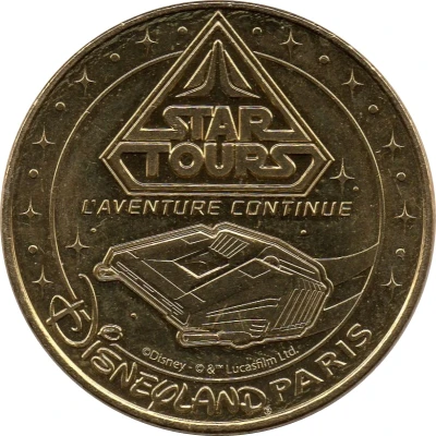 Monnaie de Paris Tourist Token - Disneyland Star Tours - L'aventure continue front