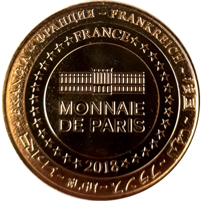 Monnaie de Paris Tourist Token - Département Seine-et-Marne Château de Blandy-les-Tours back