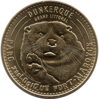Monnaie de Paris Tourist Token - Dunkerque Parc zoologique Fort-Mardyck - La Loutre front