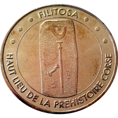Monnaie de Paris Tourist Token - Filitosa Haut Lieu de la Préhistoire Corse front