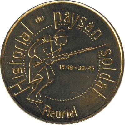 Monnaie de Paris Tourist Token - Fleuriel Historial du paysan soldat front