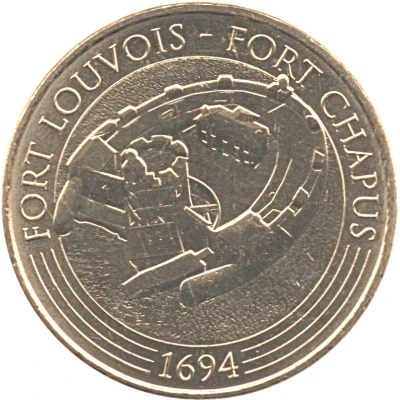 Monnaie de Paris Tourist Token - Fort Louvois - Fort Chapus front