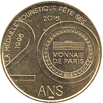 Monnaie de Paris Tourist Token - Fort Louvois - Fort Chapus back
