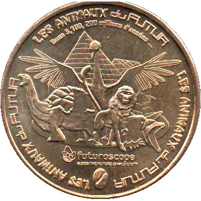 Monnaie de Paris Tourist Token - Futuroscope Les animaux du futur front
