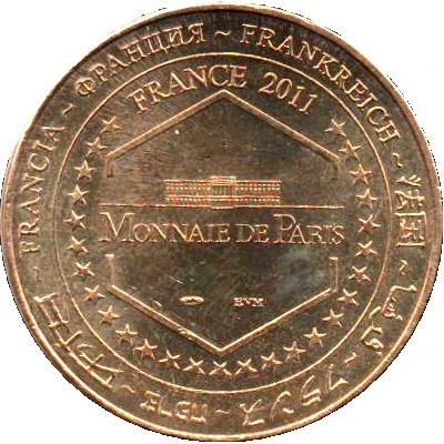 Monnaie de Paris Tourist Token - Futuroscope Les animaux du futur back
