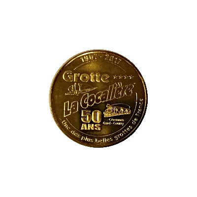 Monnaie de Paris Tourist Token - Grotte de la Cocalière 50 ans front