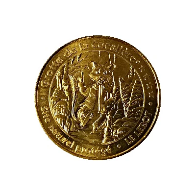 Monnaie de Paris Tourist Token - Grotte de la Cocalière Site Naturel protégé - Le Lerot front