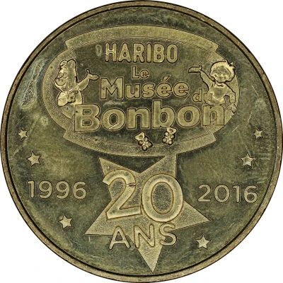 Monnaie de Paris Tourist Token - Haribo Le Musée du Bonbon - 20 ans front