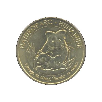 Monnaie de Paris Tourist Token - Hunawihr Naturoparc - Elevage de Grand Hamster en Alsace front