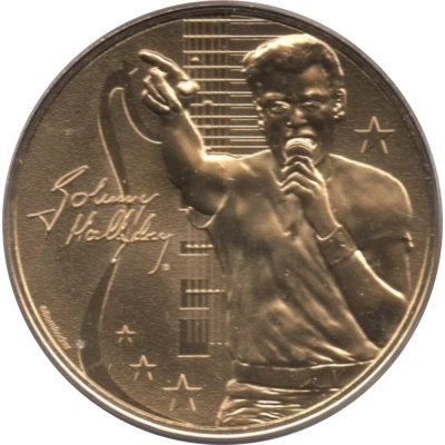 Monnaie de Paris Tourist Token - Johnny Hallyday Scène front