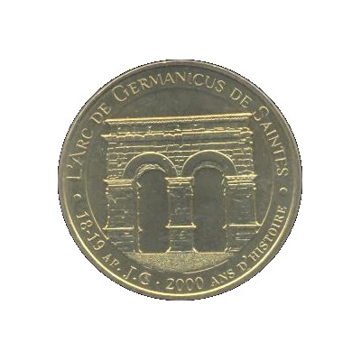 Monnaie de Paris Tourist Token - L'Arc de Germanicus de Saintes 18-19 ap. J.C - 2000 ans d'histoire front