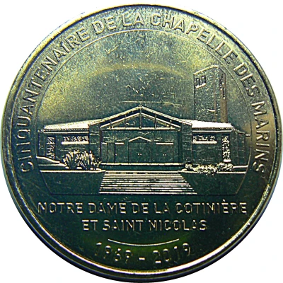 Monnaie de Paris Tourist Token - La Cotinière Cinquantenaire de la chapelle des marins front