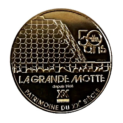 Monnaie de Paris Tourist Token - La Grande Motte Patrimoine du XXe siècle - 50 ans front