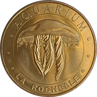 Monnaie de Paris Tourist Token - La Rochelle Aquarium - La méduse Aurélie front
