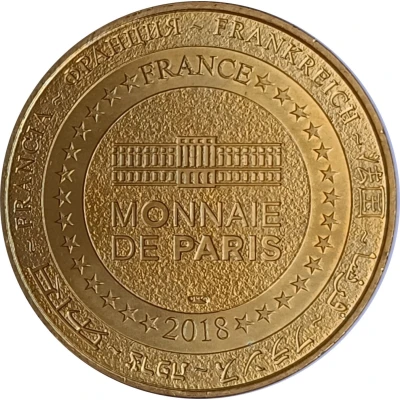 Monnaie de Paris Tourist Token - La Rochelle Aquarium - La méduse Aurélie back