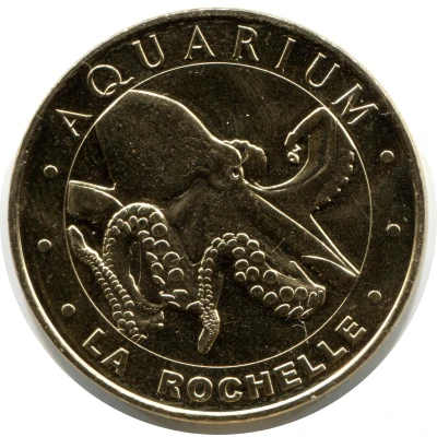 Monnaie de Paris Tourist Token - La Rochelle Aquarium - Le poulpe front