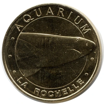 Monnaie de Paris Tourist Token - La Rochelle Aquarium - Le requin Pointe Noir front