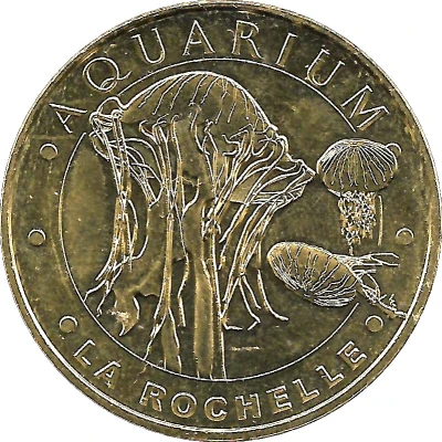 Monnaie de Paris Tourist Token - La Rochelle Aquarium - Les Méduses striées front