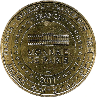 Monnaie de Paris Tourist Token - La Rochelle Aquarium - Les Méduses striées back