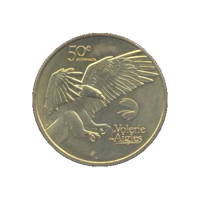 Monnaie de Paris Tourist Token - La Volerie des Aigles 50e anniversaire front