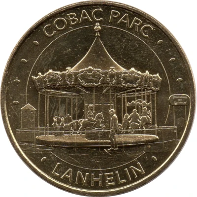 Monnaie de Paris Tourist Token - Lanhelin Cobac Parc - Le Carrousel front
