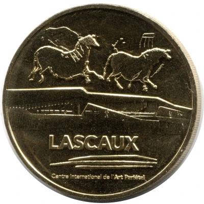 Monnaie de Paris Tourist Token - Lascaux Centre International de l'Art Pariétal - Les Chevaux Chinois front