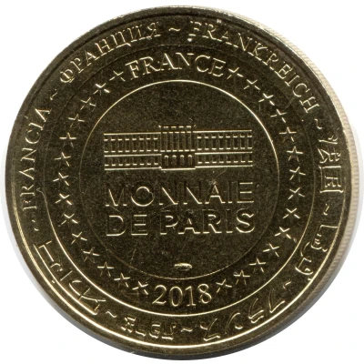 Monnaie de Paris Tourist Token - Lascaux Centre International de l'Art Pariétal - Les Chevaux Chinois back