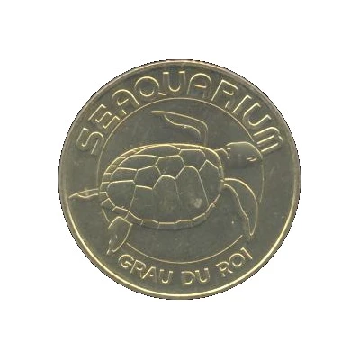Monnaie de Paris Tourist Token - Le Grau du Roi Seaquarium - La tortue front