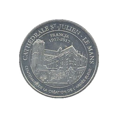 Monnaie de Paris Tourist Token - Le Mans Cathédrale Saint Julien - Francja front