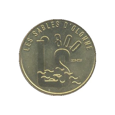 Monnaie de Paris Tourist Token - Les Sables d'Olonne front
