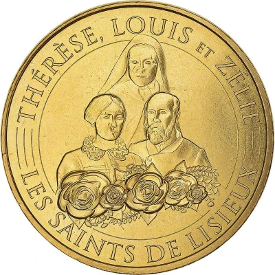 Monnaie de Paris Tourist Token - Les Saints de Lisieux Thérèse, Louis et Zélie front