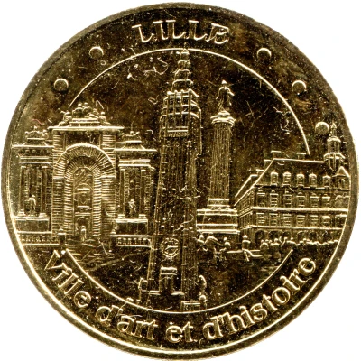 Monnaie de Paris Tourist Token - Lille Ville d'art et d'histoire - 4 monuments front