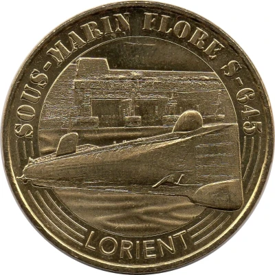 Monnaie de Paris Tourist Token - Lorient Sous-marin Flore S front