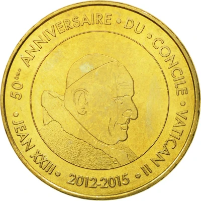 Monnaie de Paris Tourist Token - Lourdes 2012-2015 50ème anniversaire du Concile Vatican II front